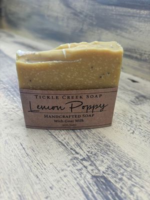 LEMON POPPY GOAT MILK SOAP