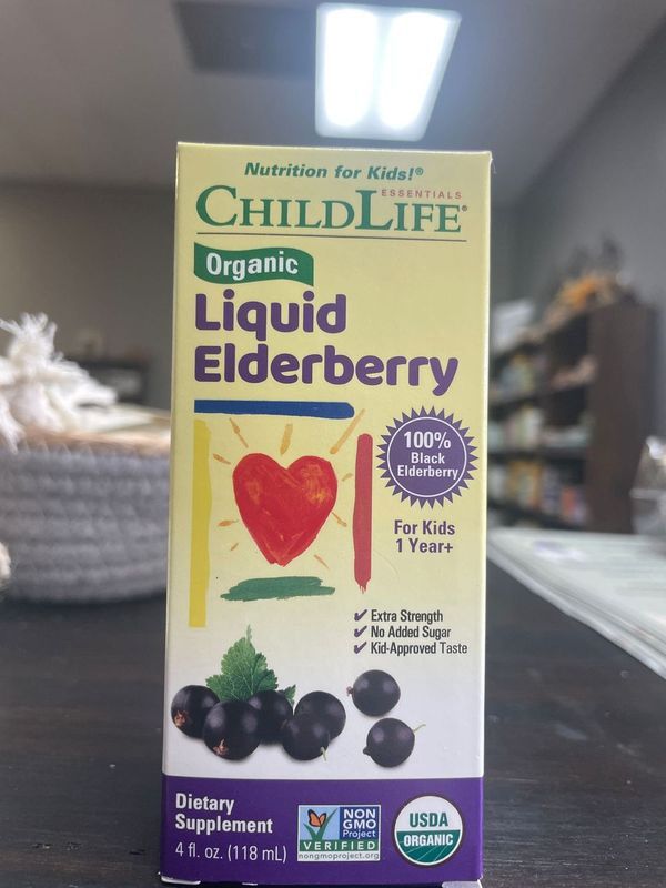 Organic Liquid Elderberry for Kids