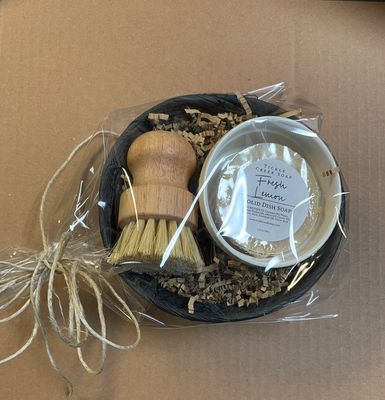 Farmhouse Fresh Linen Dish Soap with Brush