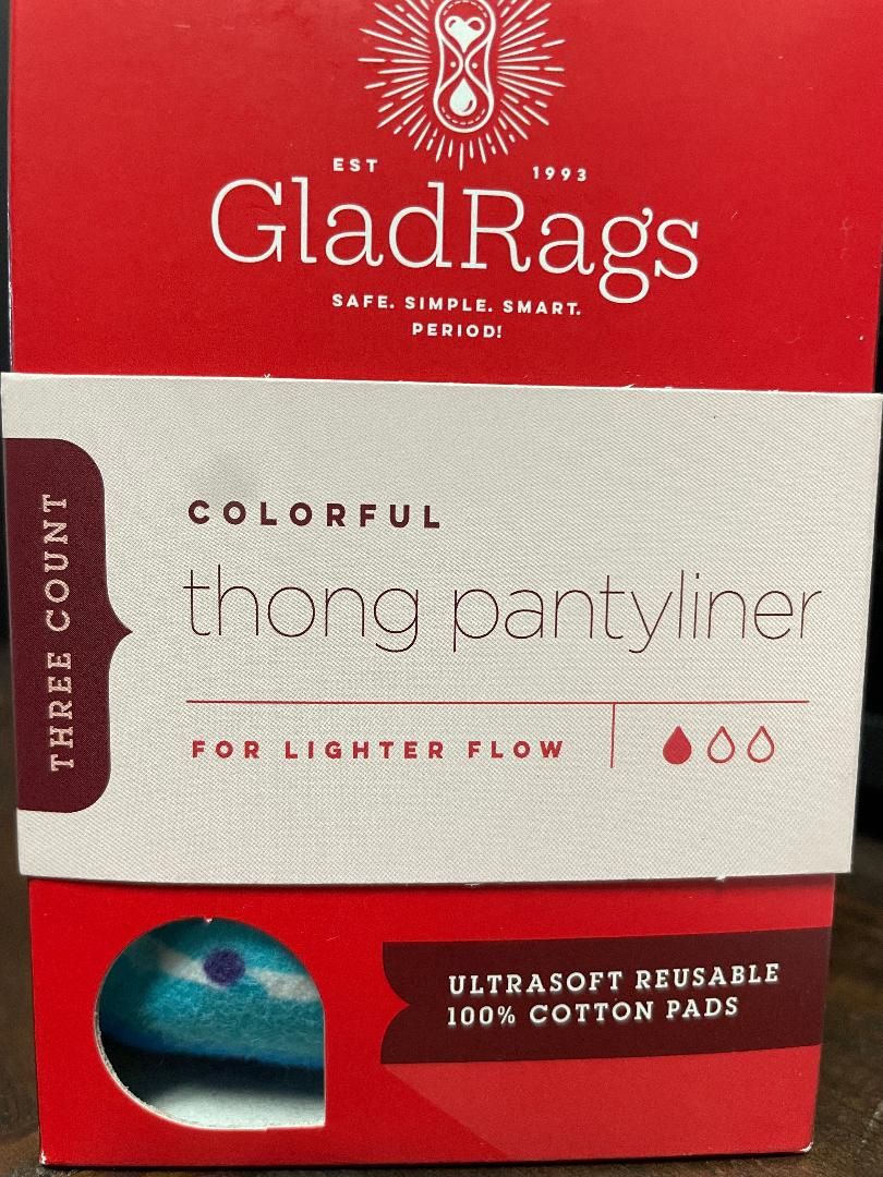 GladRags Assorted Colors Thong Pantyliners 3-Pack