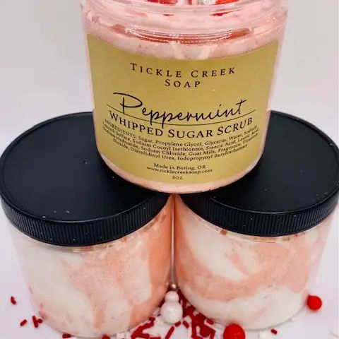 Peppermint Whipped Sugar Scrub