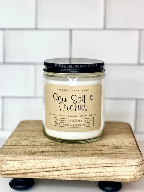 Sea Salt Orchid Coconut Apricot Candle