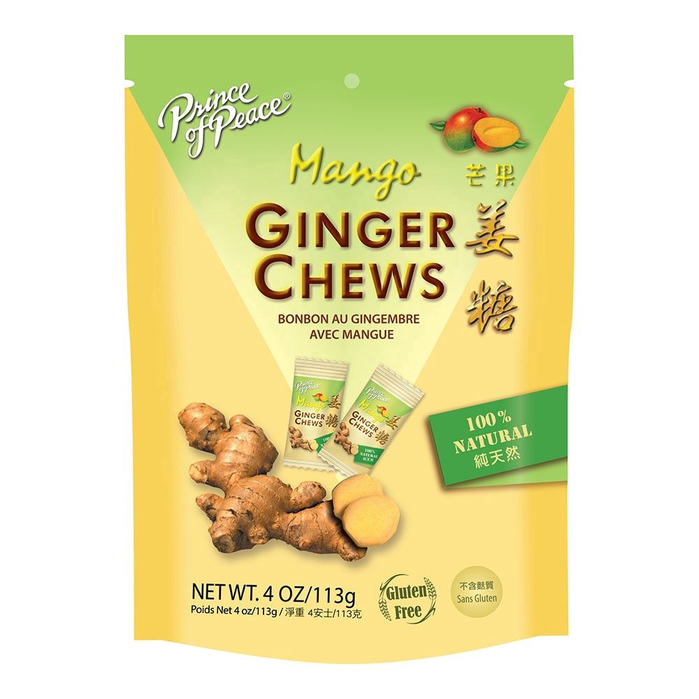 Prince of Peace Mango Ginger Chews 4 oz