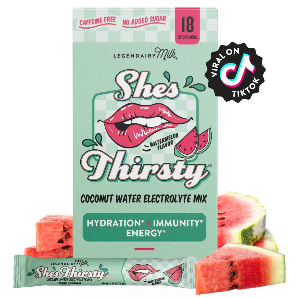 Legendairy -She’s Thirsty® Coconut Water Electrolyte Mix - Watermelon