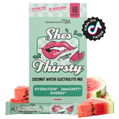 Legendairy -She’s Thirsty® Coconut Water Electrolyte Mix - Watermelon