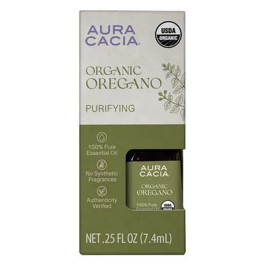 Aura Cacia Organic Oregano Essential Oil, Boxed 0.25 fl. oz