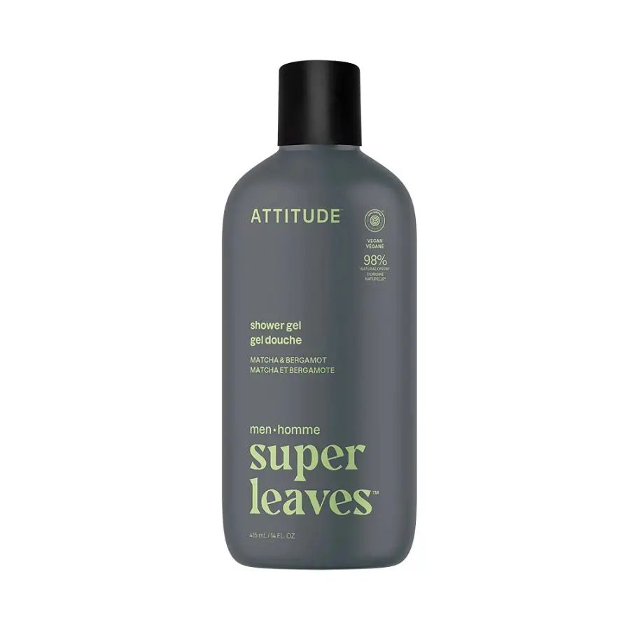 Attitude Men's Matcha &amp; Bergamot Shower Gel 14 fl. oz.