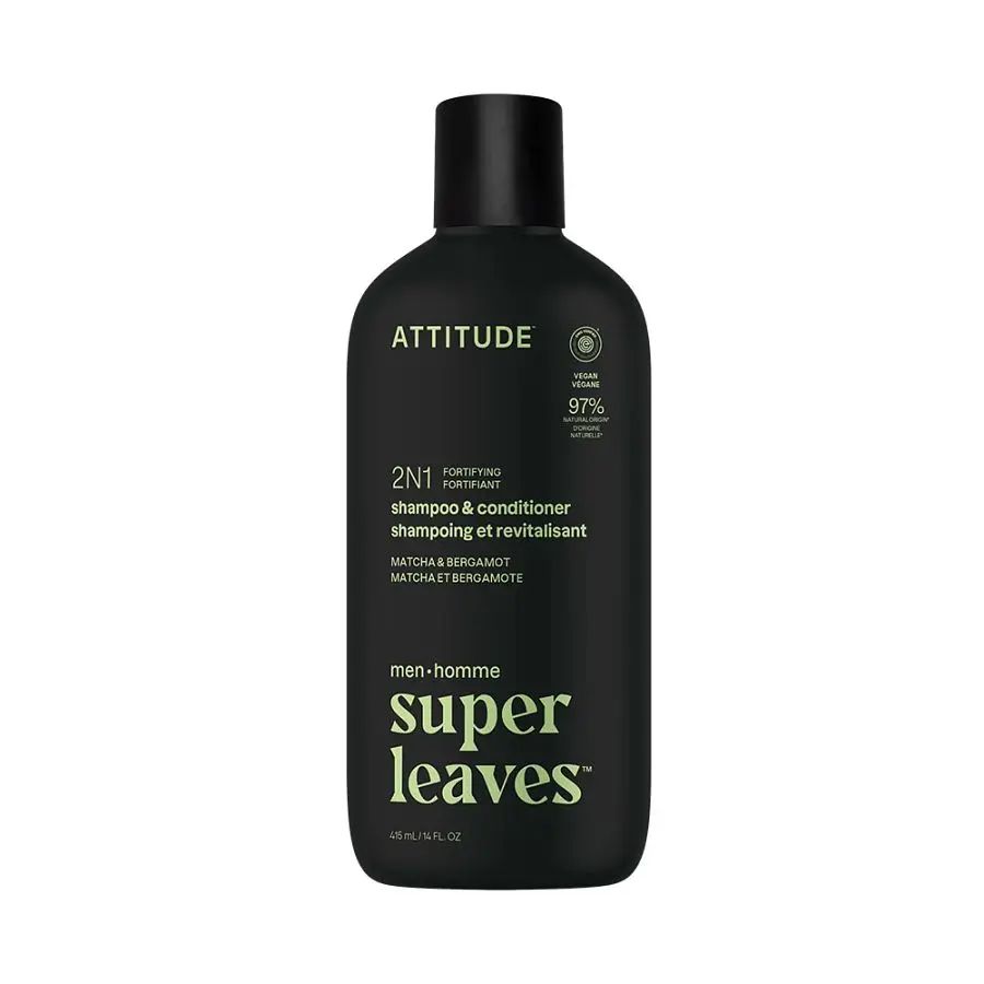 Attitude Men's Matcha &amp; Bergamot Fortifying 2-in-1 Shampoo &amp; Conditioner 14 fl. oz.