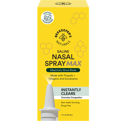 Beekeeper's Naturals Saline Nasal Spray Max