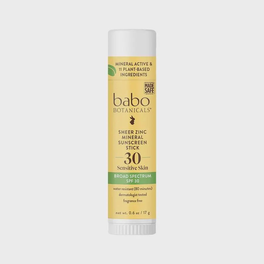 Babo Botanicals Sheer Zinc Mineral Sunscreen Sport Stick SPF 30 0.6 oz.