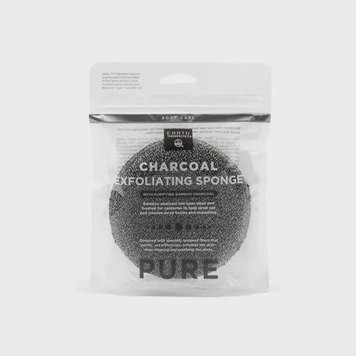 Earth Therapeutics Charcoal Exfoliating Round Sponge