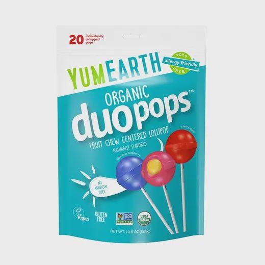 YumEarth Organic Assorted Flavor DuoPops 20 count