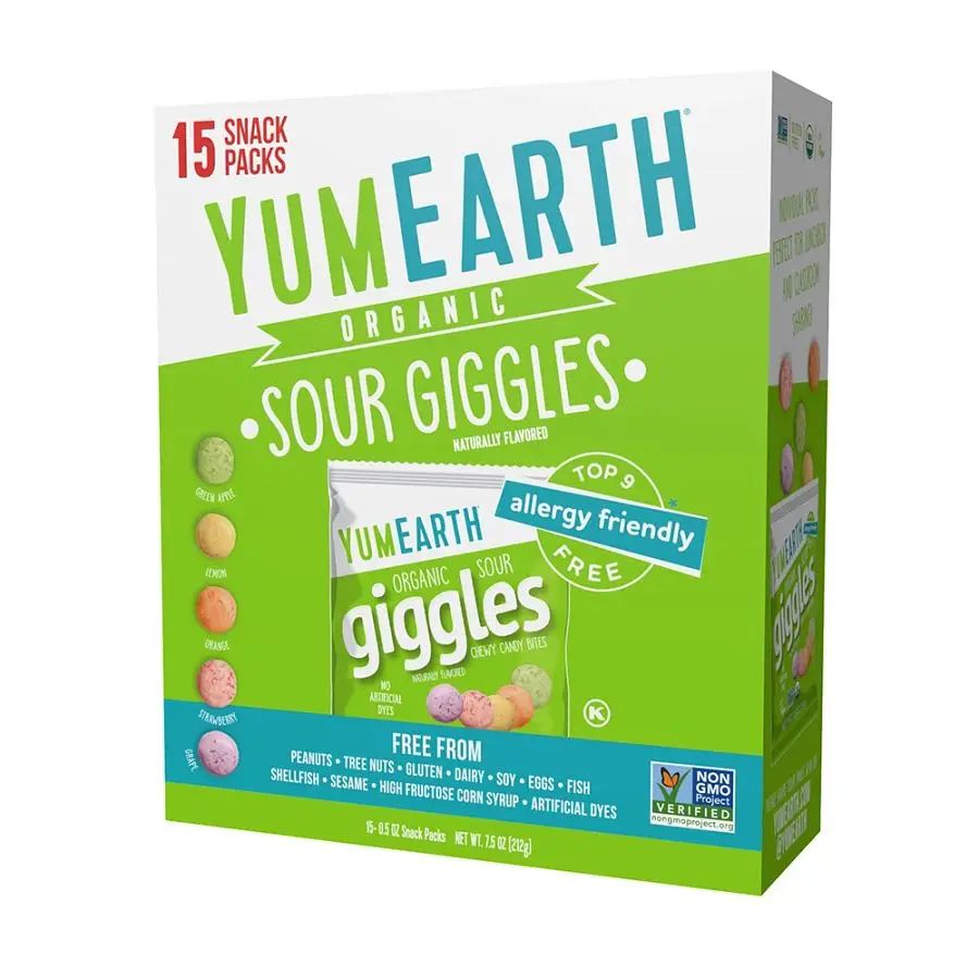YumEarth Organic Sour Giggles 15 count box