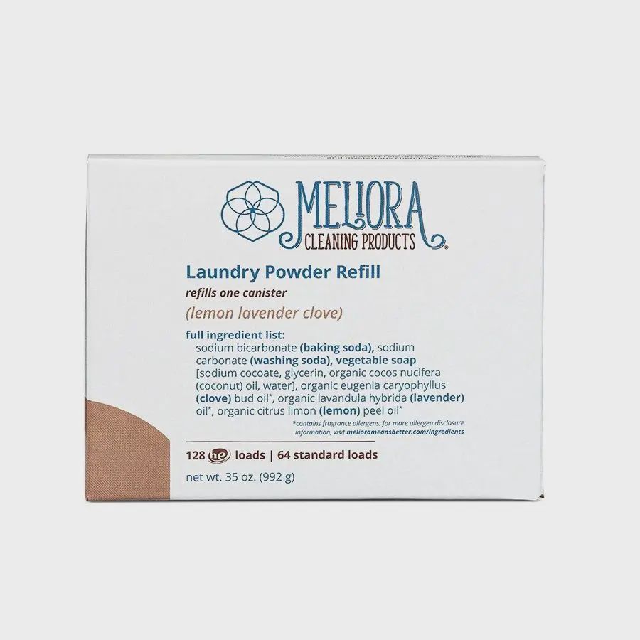 Meliora Cleaning Products Lemon-Lavender-Clove Plastic-Free Laundry Powder Refill 35 oz.