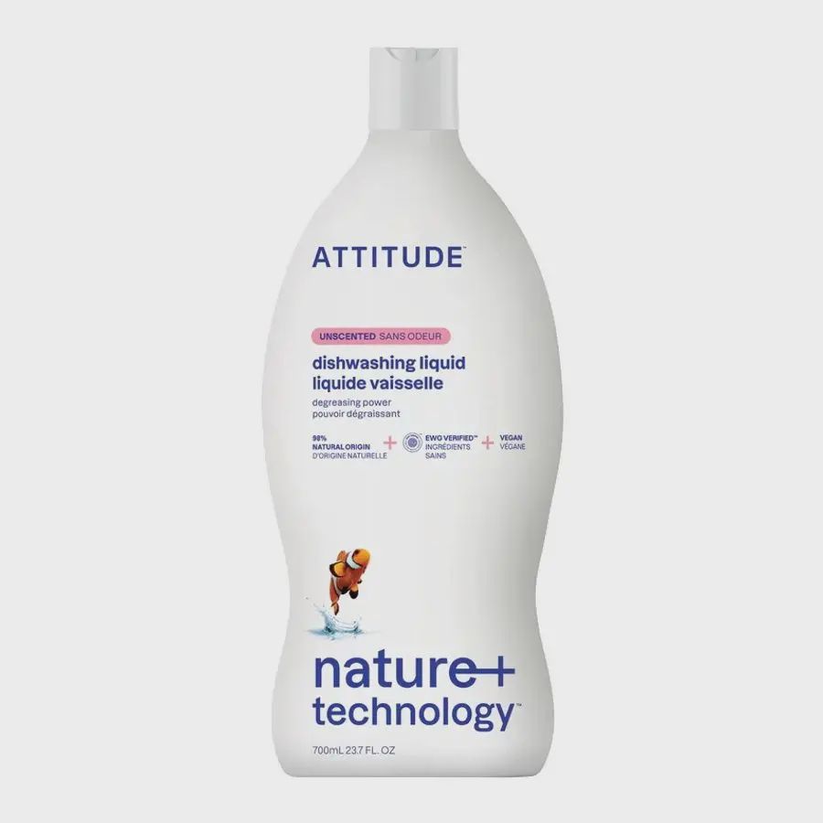 Attitude Fragrance-Free Dishwashing Liquid 23.6 fl. oz.