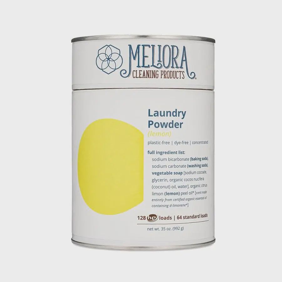 Meliora Cleaning Products Lemon Plastic-Free Laundry Powder 35 oz.