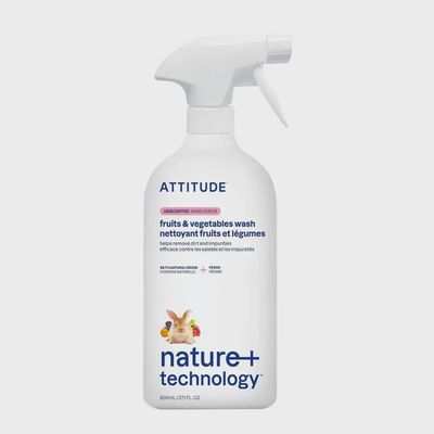 Attitude Nature+ Technology Unscented Fruit & Vegetable Wash 27.1 fl. oz.