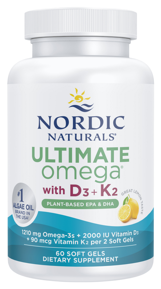 Ultimate Omega with D3 + K2, Plant-Based EPA &amp; DHA