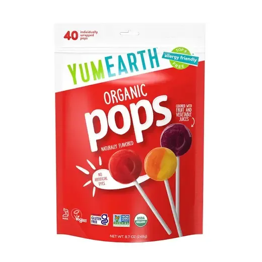 Assorted Fruit Flavor Lollipops 40 count