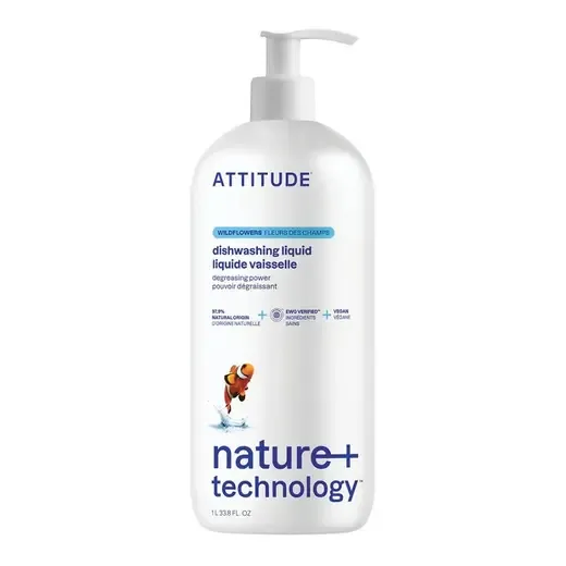 Nature+ Technology Wildflowers Dishwashing Liquid 33.8 fl. oz.