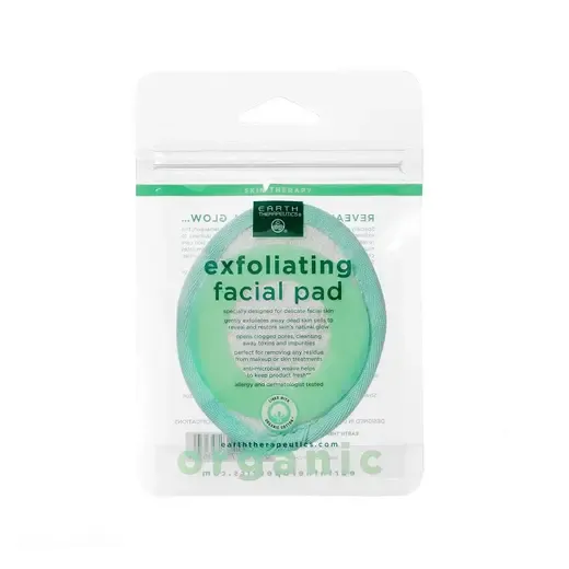 White Organic Cotton Exfoliating Facial Pad