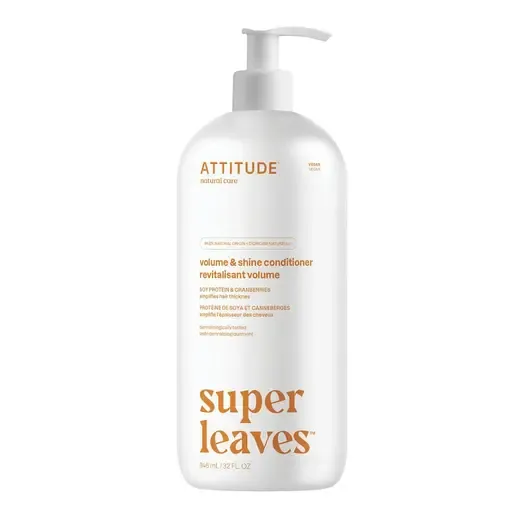 Attitude Super Leaves Soy Protein &amp; Cranberries Volume &amp; Shine Conditioner 32 fl. oz.