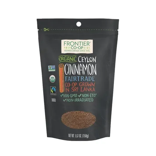 Frontier Co-op Ceylon Cinnamon Powder, Organic, Fairtrade Certified 5.57 oz.