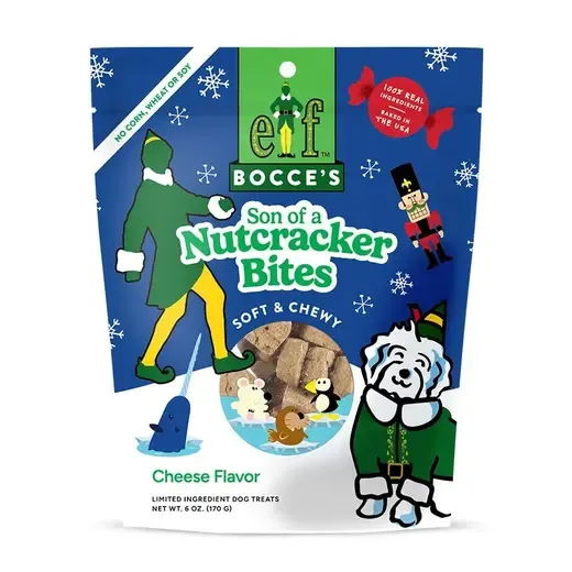 Bocce's Bakery Seasonal Son of a Nutcracker Soft &amp; Chewy Dog Treats 6 oz.
