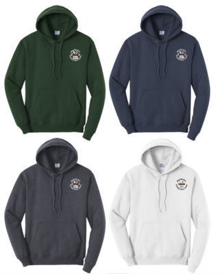 Pullover Hooded Sweatshirt with Circle Logo