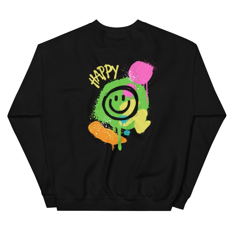 Unisex Sweatshirt Happy