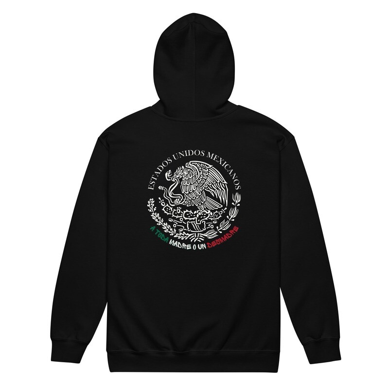 A Toda Madre zip hoodie