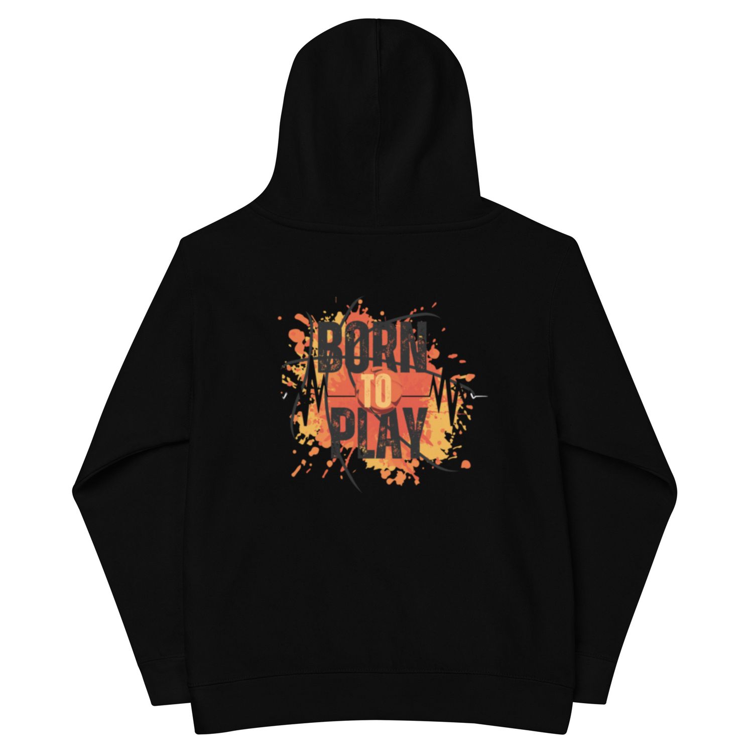 Kids fleece hoodie born to play