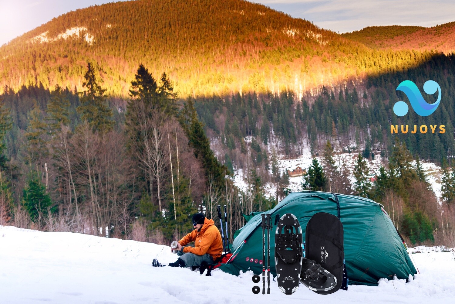 1 x 25&quot; SnowShoe with Telescoping Poles and Tote Bages - Save 60% OFF