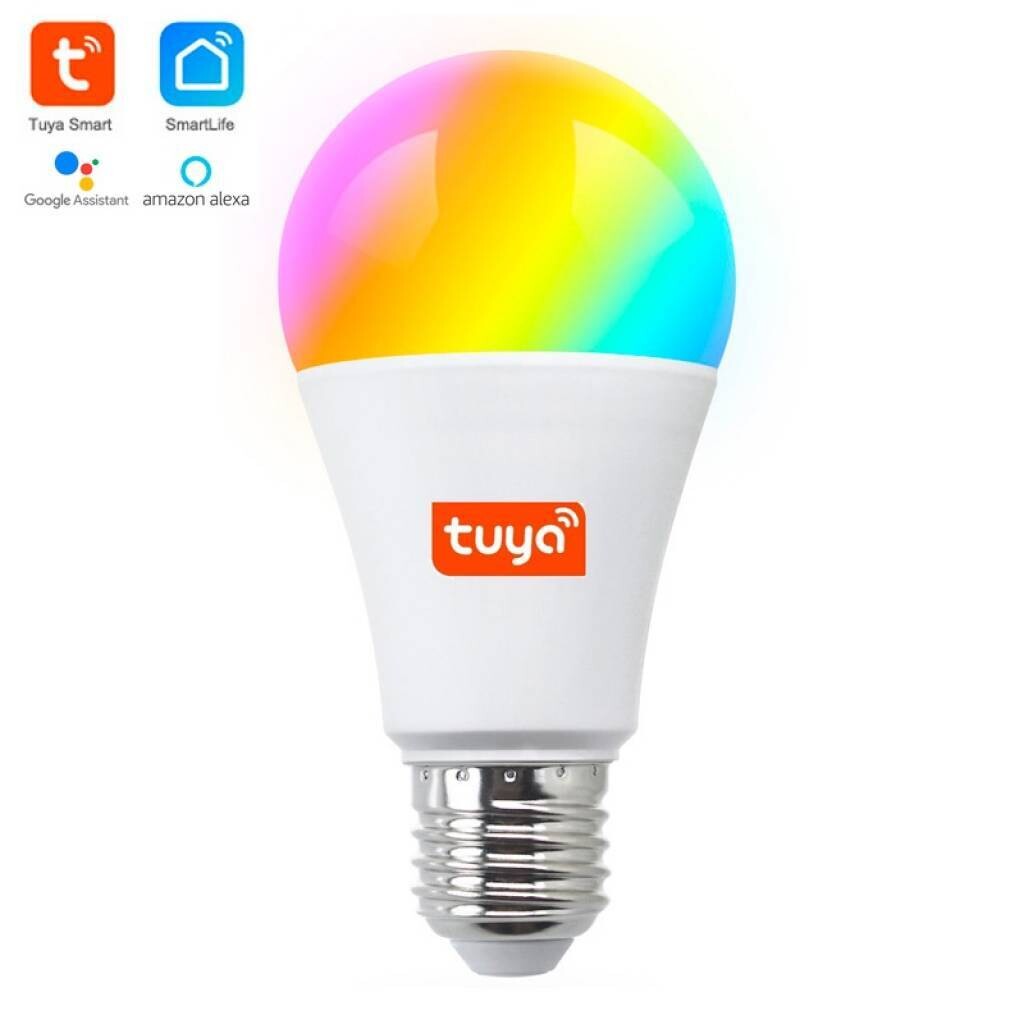 Lámpara Bombilla Led Wifi Rgb Color 9w E27 Tuya Smart