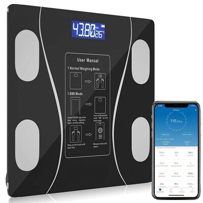 Balanza Digital Bluetooth C/ Medicion De Grasa Muscular