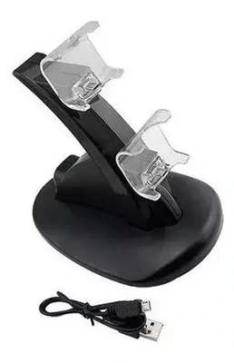 Cargador Y Soporte De Control Ps4 Base 2 Mandos