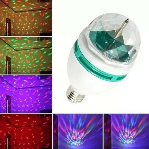 Lampara Rgb Giratoria Multicolor Led 3w Alta Calidad