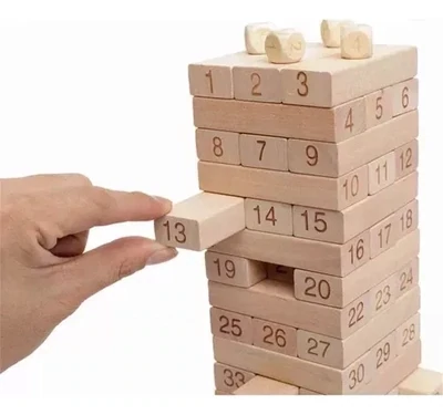 Juego De Cubos de madera Destreza Para Jugar En Casa
