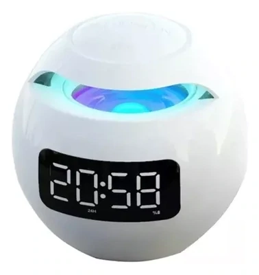 Parlante Despertador Kimiso Kms-k12 Redondo Usb/bt