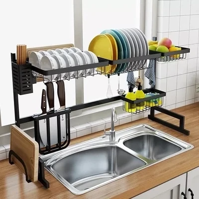 Escurridor Organizador Aereo Para Cocina Hierro Inoxidable