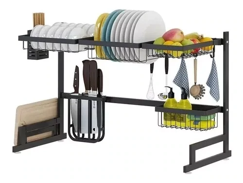 Escurridor Organizador Aereo Para Cocina Hierro Inoxidable