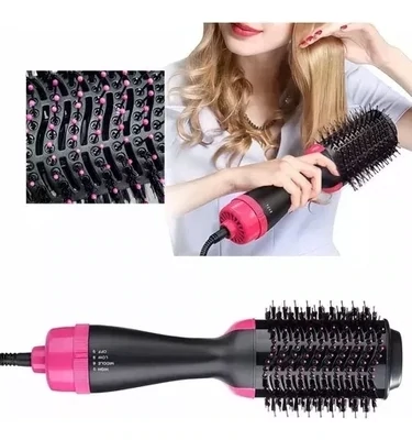 Cepillo Alisador Redondo 360° Seca Anti Friz El Mas Completo