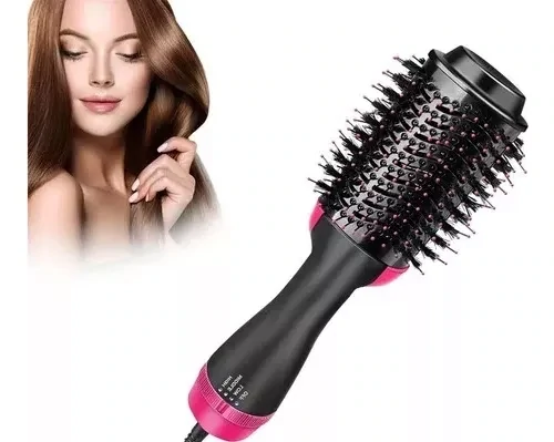 Cepillo Alisador Redondo 360° Seca Anti Friz El Mas Completo