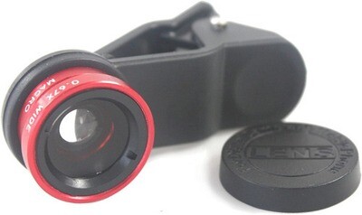 Lente Zoom Ojo De Pez Wide Macro iPhone Celular Tablet