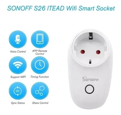 Enchufe Smart Alexa, Timer Sonoff Wifi Google Home Celular