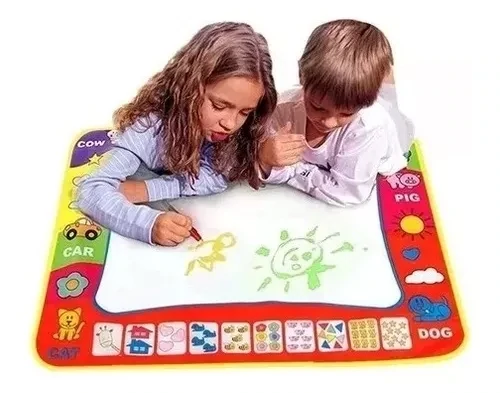 Pizarra Pizarron Flexible De Tela Lavable Para Niños 80x60