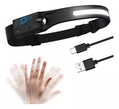 Linterna Minero Recargable 350 Lumens + Sensor Movimiento