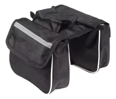 Alforja De Bici Bolso Impermeable En Cuadro Con Reflectores