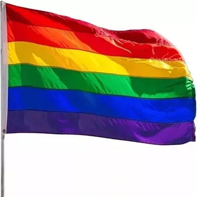 Bandera De La Diversidad Polyester Lgbt Oficial 90 X 150 Cm