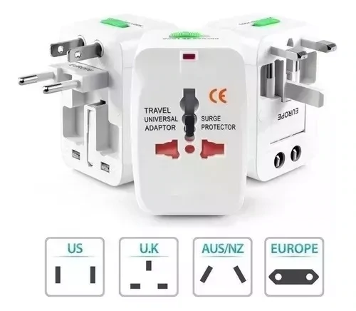 Adaptador Universal Enchufe Ficha Compatible 6 Continentes